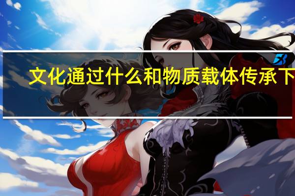 文化通过什么和物质载体传承下来
