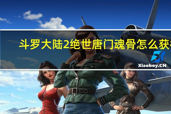 斗罗大陆2绝世唐门魂骨怎么获得