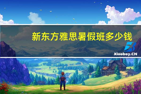新东方雅思暑假班多少钱