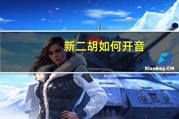 新二胡如何开音