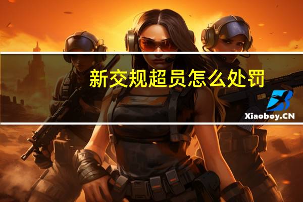 新交规超员怎么处罚
