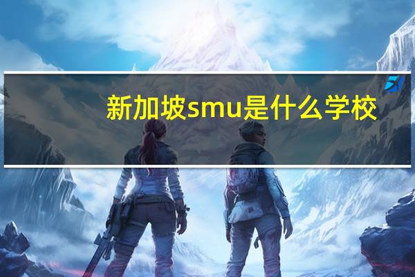新加坡smu是什么学校