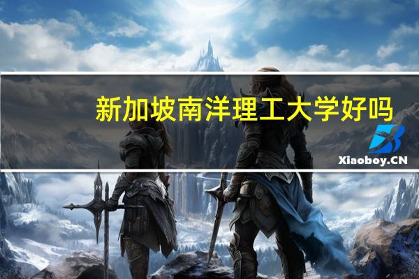 新加坡南洋理工大学好吗