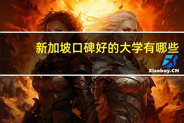 新加坡口碑好的大学有哪些