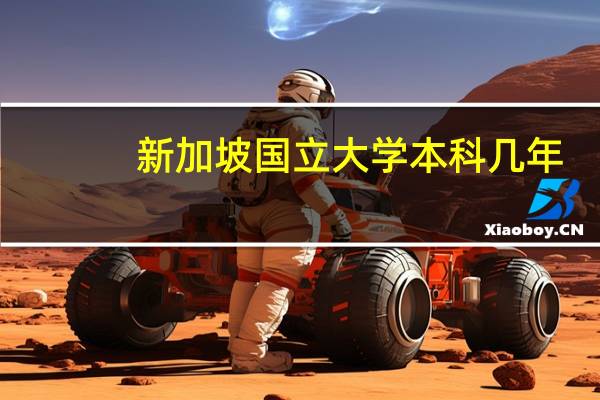 新加坡国立大学本科几年