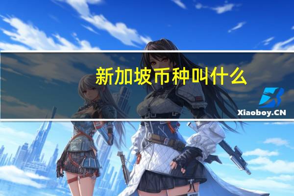 新加坡币种叫什么