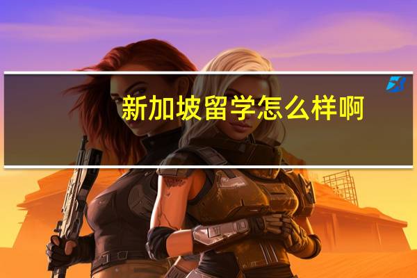 新加坡留学怎么样啊