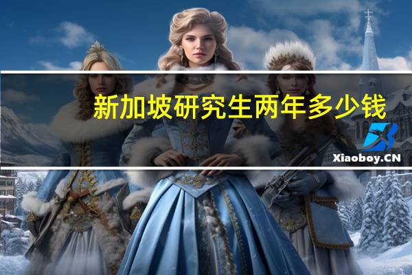 新加坡研究生两年多少钱