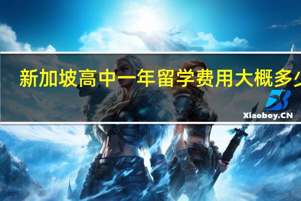 新加坡高中一年留学费用大概多少呢