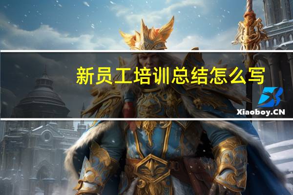 新员工培训总结怎么写