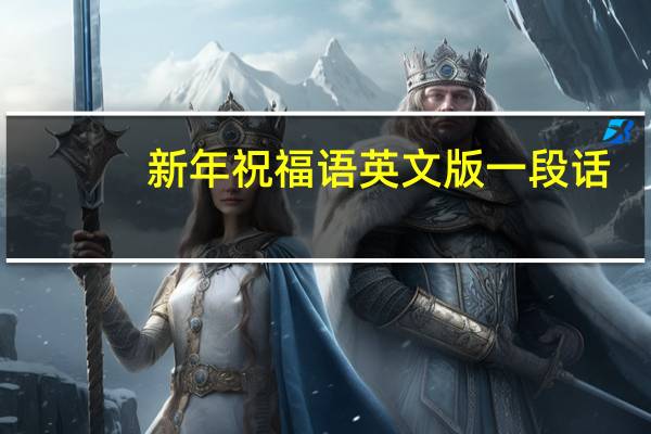 新年祝福语英文版一段话
