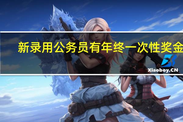 新录用公务员有年终一次性奖金吗