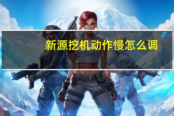 新源挖机动作慢怎么调