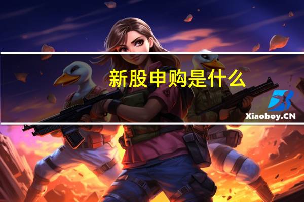 新股申购是什么