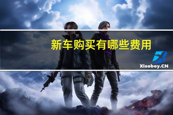 新车购买有哪些费用