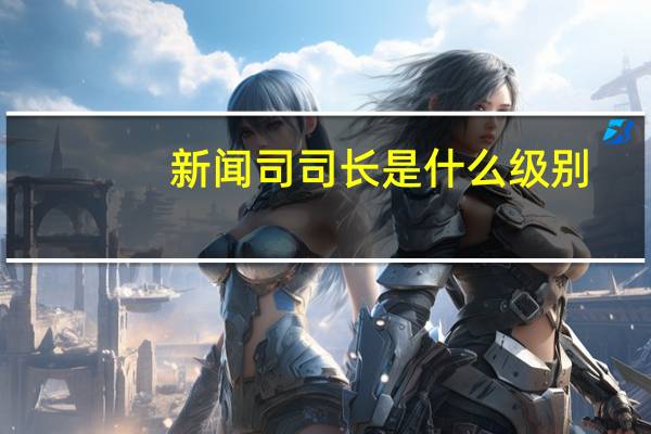 新闻司司长是什么级别