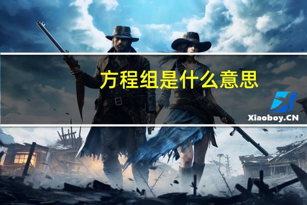 方程组是什么意思