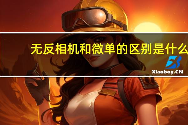 无反相机和微单的区别是什么