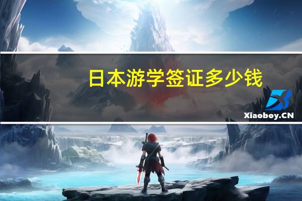 日本游学签证多少钱