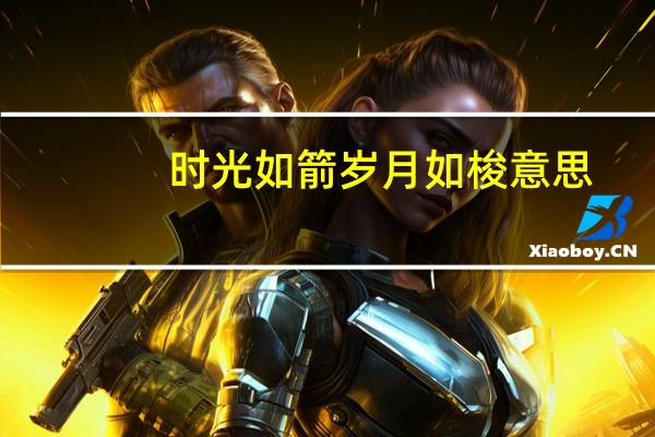 时光如箭岁月如梭意思