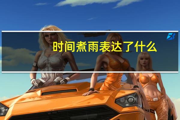 时间煮雨表达了什么