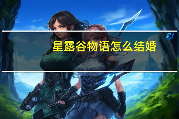 星露谷物语怎么结婚