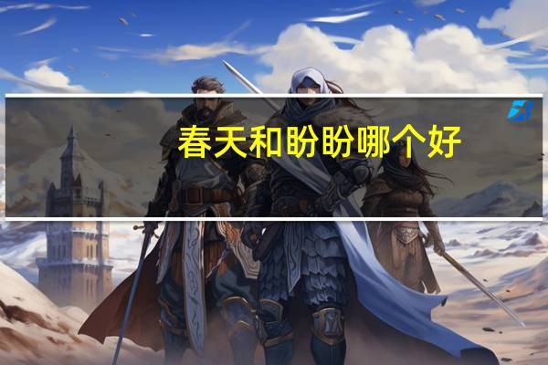 春天和盼盼哪个好