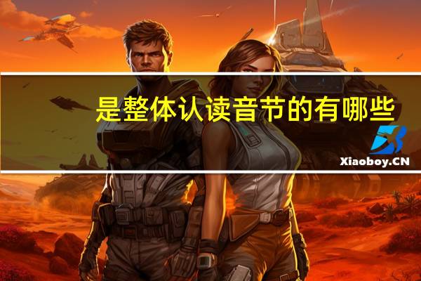 是整体认读音节的有哪些