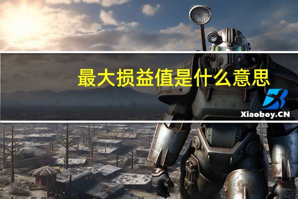 最大损益值是什么意思