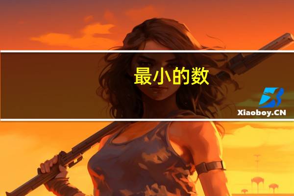 最小的数