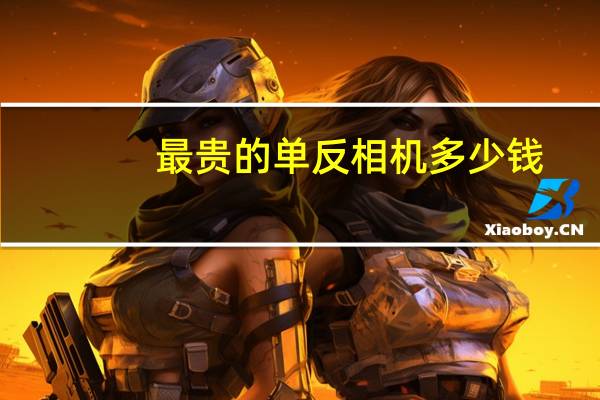 最贵的单反相机多少钱