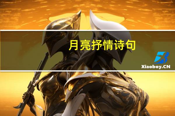 月亮抒情诗句