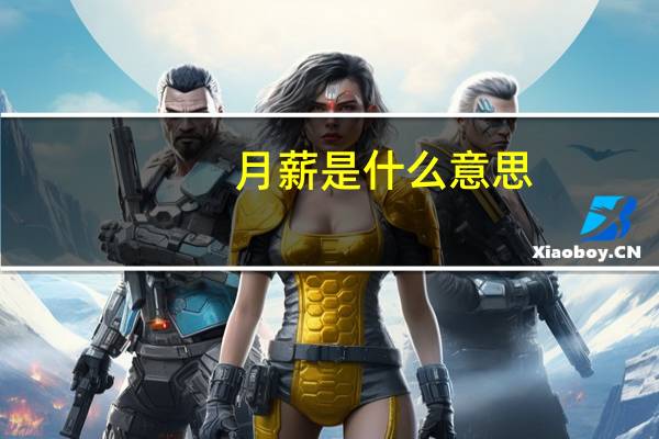 月薪是什么意思