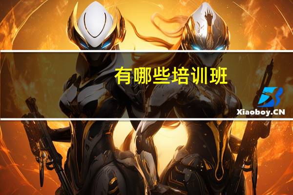 有哪些培训班
