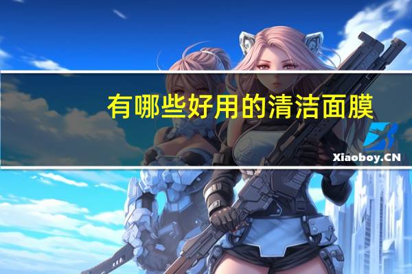 有哪些好用的清洁面膜?