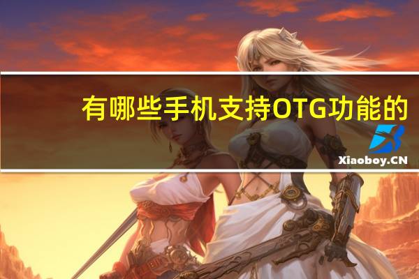 有哪些手机支持OTG功能的