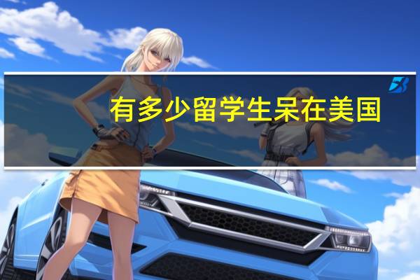 有多少留学生呆在美国