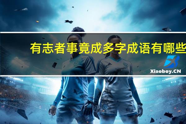 有志者事竟成多字成语有哪些