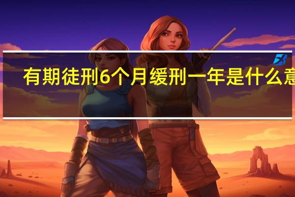 有期徒刑6个月缓刑一年是什么意思