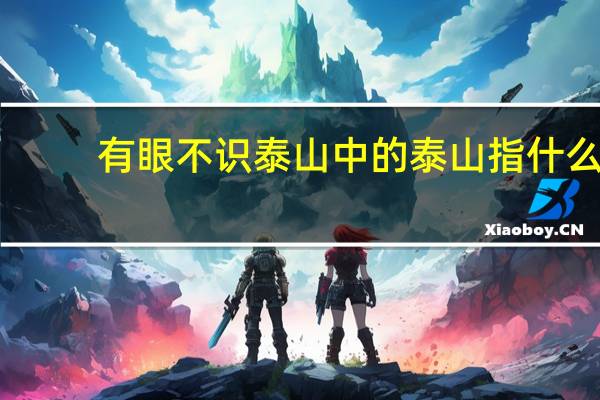 有眼不识泰山中的泰山指什么