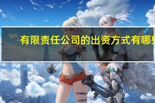 有限责任公司的出资方式有哪些