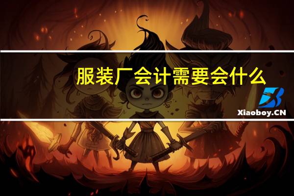 服装厂会计需要会什么