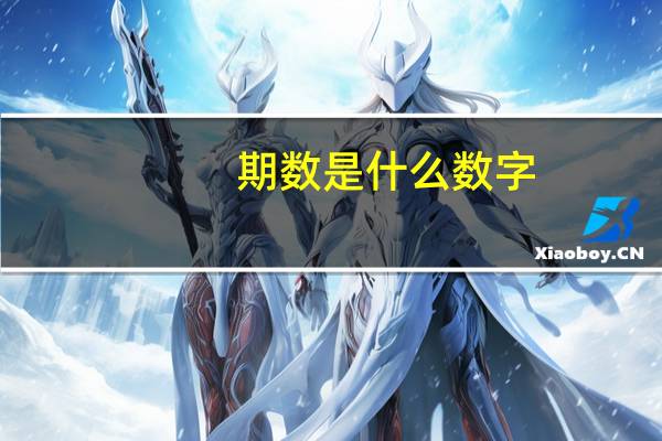 期数是什么数字