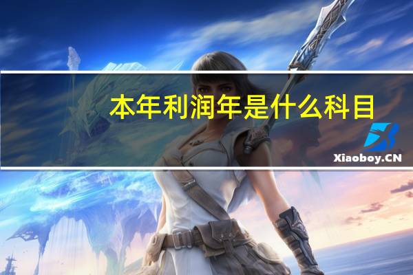本年利润年是什么科目