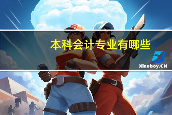 本科会计专业有哪些