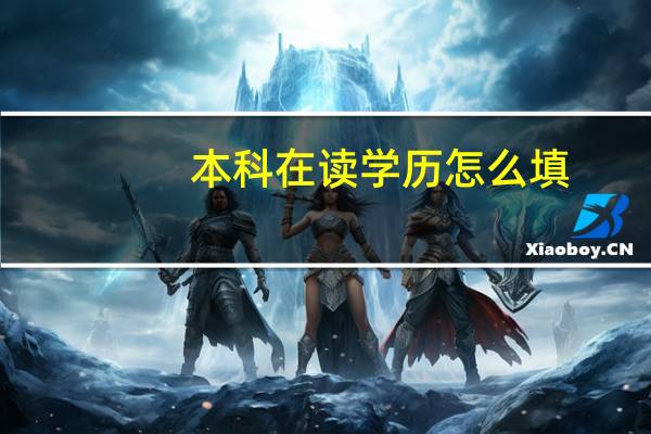 本科在读学历怎么填