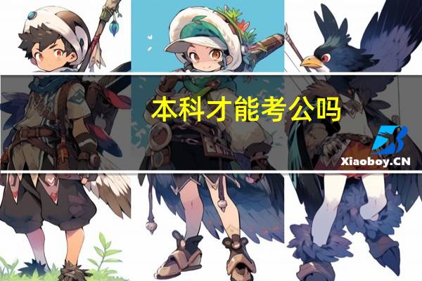 本科才能考公吗