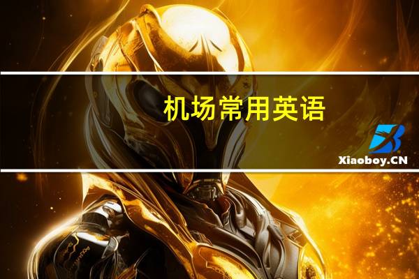 机场常用英语