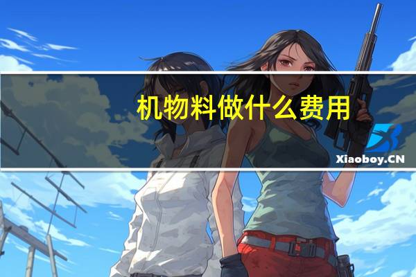 机物料做什么费用