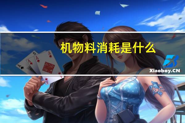 机物料消耗是什么